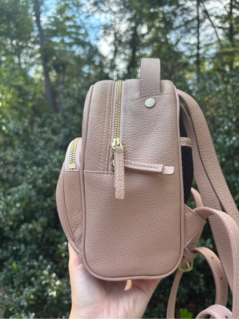 Furla Pebbled Leather Mini Backpack